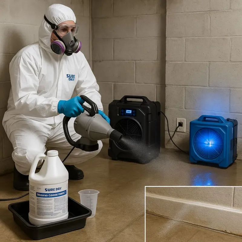 Sanitization and Odor Removal process in Lowes Island, VA